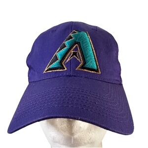 Vintage Arizona Diamondbacks Snapback Hat Purple Embroidered Outdoor Cap MLB S/M